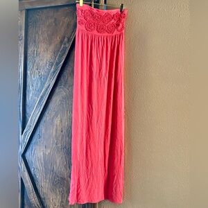 Design History Strapless Red Dress